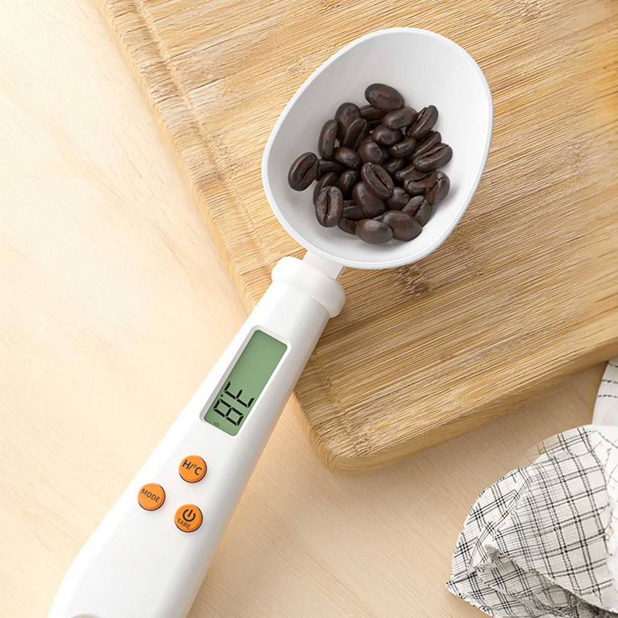 LGCASL Clearance! 2 in 1 Electronic Kitchen Scale 2 in 1 Electronic Kitchen Scale Lcd Digital Measuring Flour Digital Spoon Scale Kitchen Tool Forfood- White One Size Black