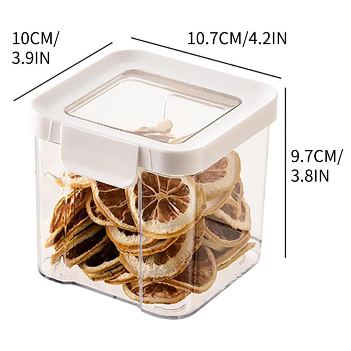 JWDX Storage Container, Airtight Cereal Containers Storage Sealed Cans for Grains and Miscellaneous Grains Transparent Plastic Kitchen Food Grade Nut and Oat Storage Cans Kitchen B