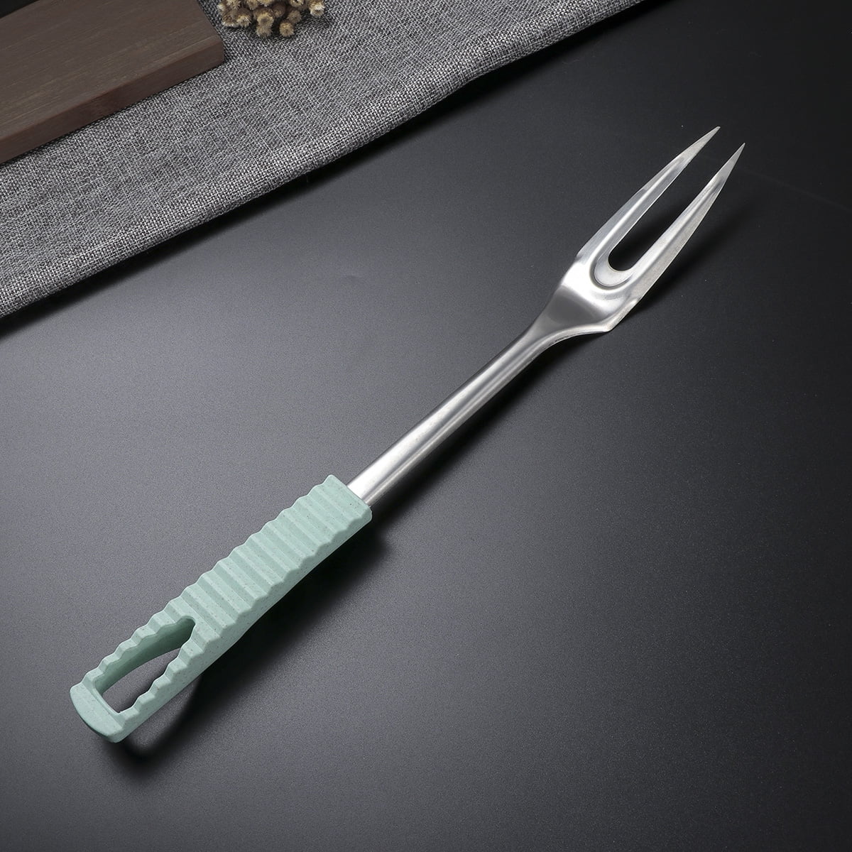 Ortofally Kitchen Utensils Stainless Steel Cooking Tools Heat Resistant Kitchen Gadgets Dishwasher Safe 34.50X3.50X2.00CM Silver