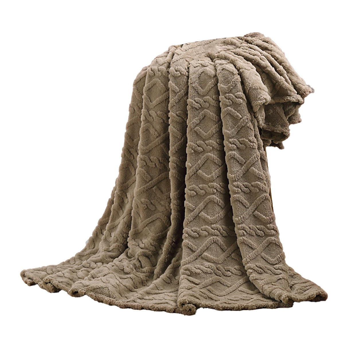 Warm Blankets for Winter, Winter Blankets Queen Size,King Blankets for The Bed, Winter Blankets Queen Size,Super Soft Throw Blankets, Silky Flannel Fleece Bed Blanket Coffee