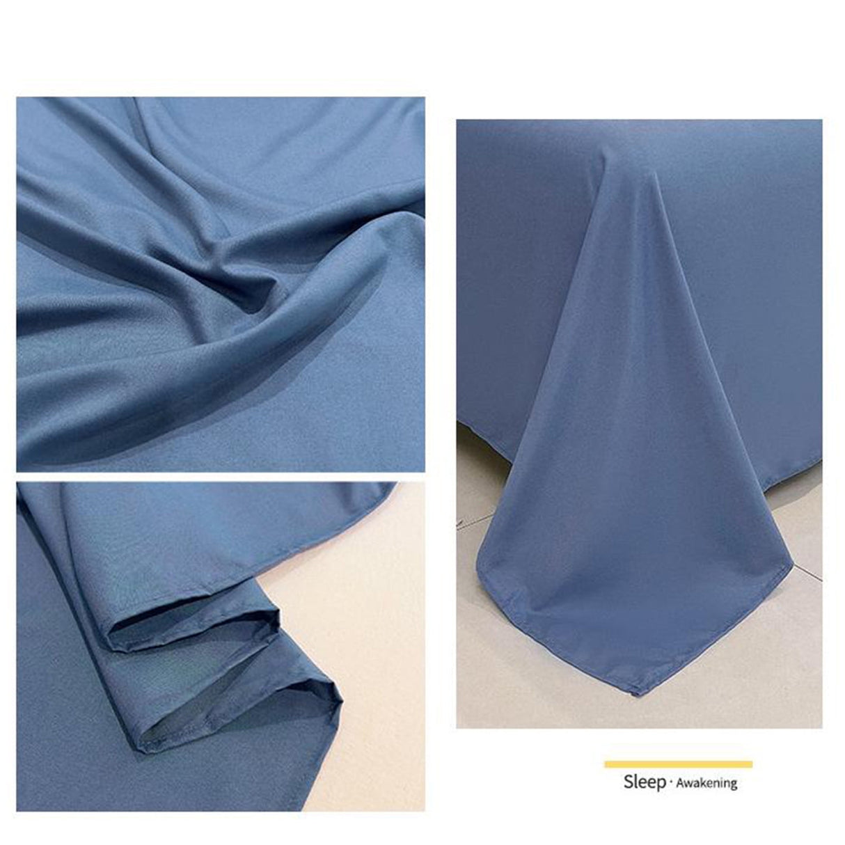 Waterproof Bed Flat Sheet ,Best Season Cotton Sheet-Long Staple Cotton Sheets Set, Soft Cotton Bed Sheets,Reusable Washable Mattress Protector Sheet, Furniture Cover for Bedding,Couch Blue