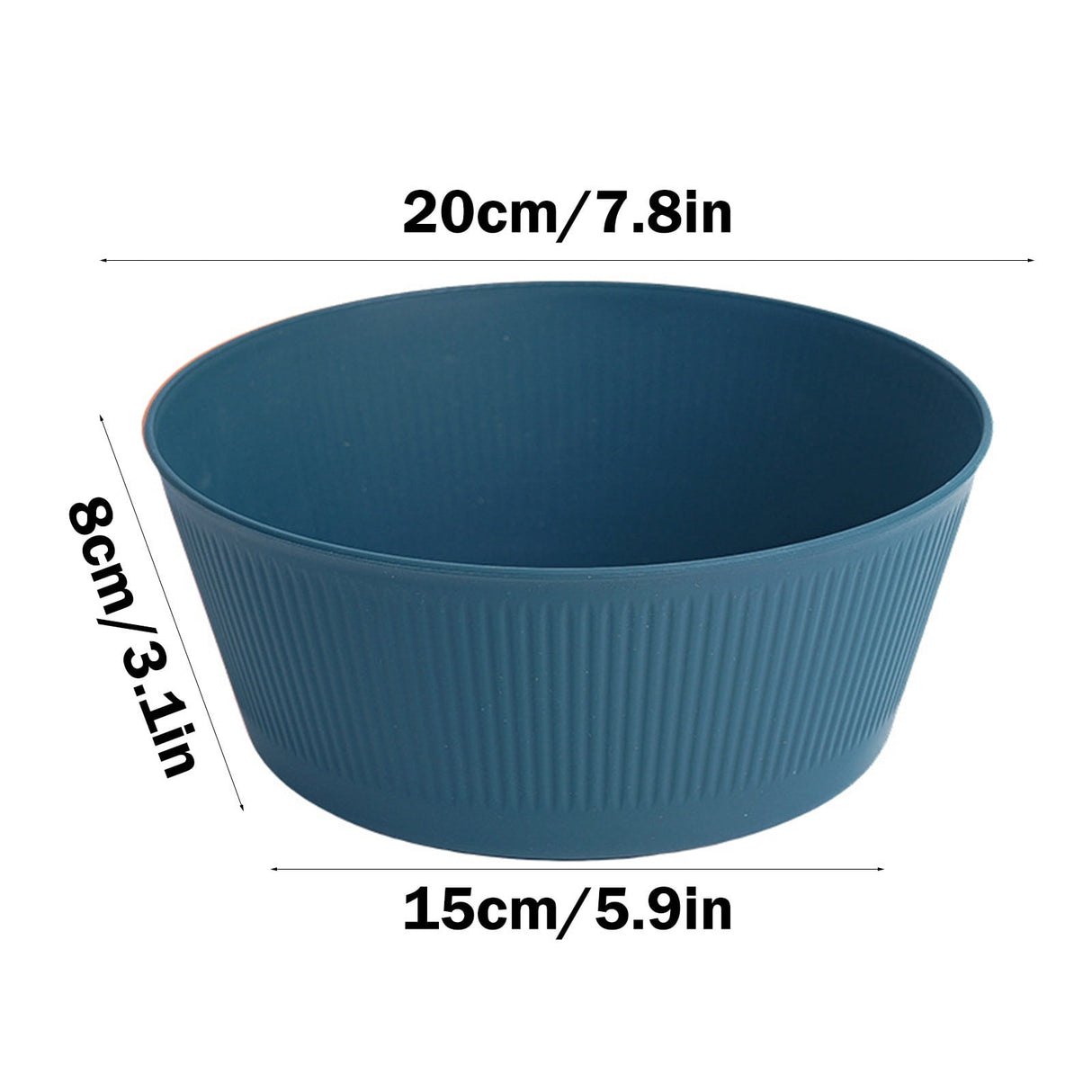 Unbreakable Large Cereal Bowl - Wheat Straw Bowls Salad bowls Microwave and Dishwasher Safe Salad Bowls, Stackable Color Kitchen Bowls for Serving, Soup, Oatmeal, Pasta, Noodles Blue