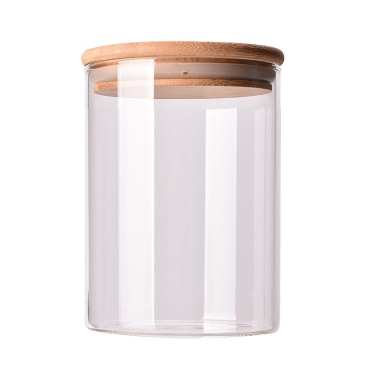 CGZQFEI Glass Storage Containers with Lids, Glass Jars with Lids, Clear Food Jar, Round Canister, Pantry Organizers and Storage for Cookie Flour Oat Pasta Tea Coffee Bean,175ml,2.55x3.14' Clear1