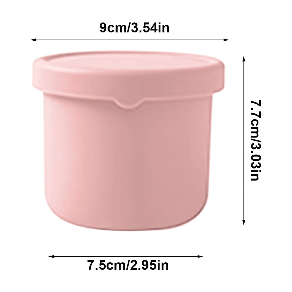 CGZQFEI Silicone Food Containers for Kids, Reusable Baby Snack Fruits Container with Lids, Leak Proof Silicone Food Storage Containers Kids Small Lunch Box BPA Free for Daycare School Travel Pink2