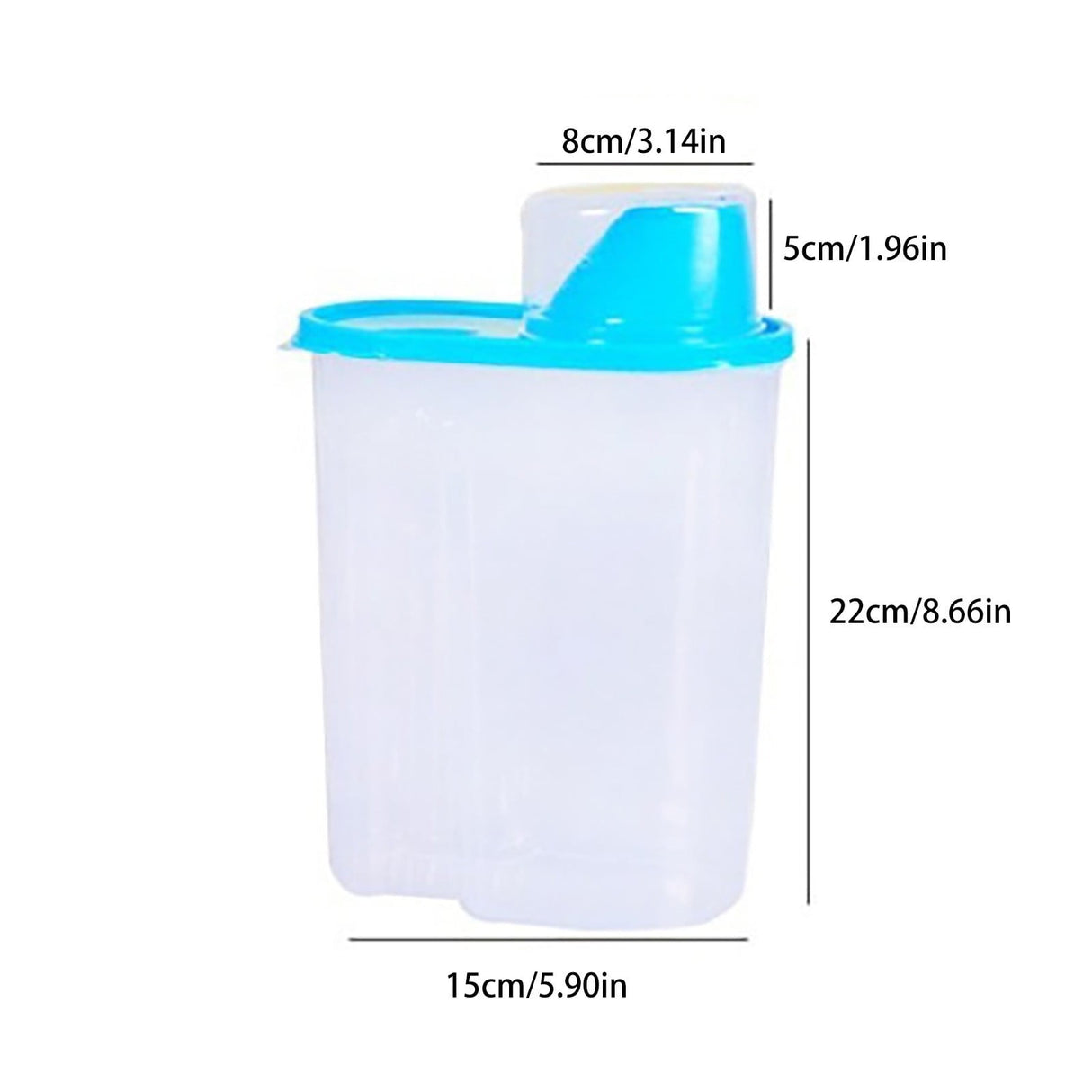 Airtight Storage Container with Lids, Plastic Pet Food Storage Container with Locking Lid,Pet Dog Cat Food Dispenser ,Clear Pet Dog Food Storage Bin Containers for Rice Grain(Green,4.72x7.68") Z3-Pink