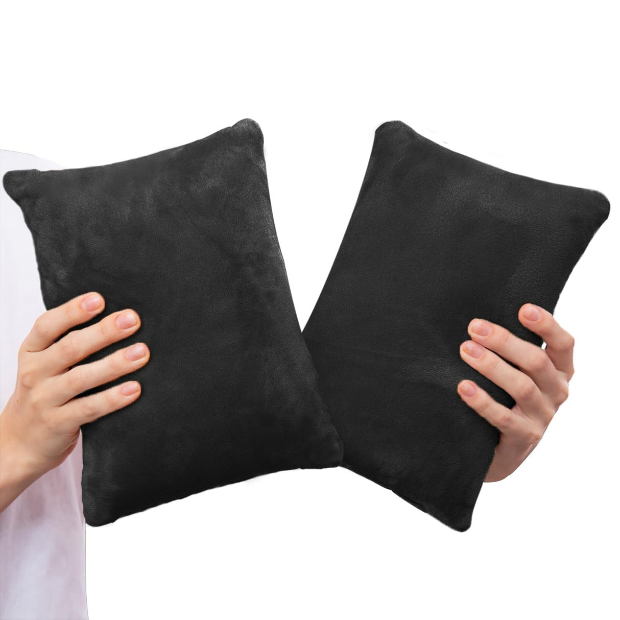 2 Pack Small Pillow, Cooling Memory Foam Mini Pillow 11 X 7 Inches for Sleeping, Travel, Nap and Neck, Knee, Lumbar Support, Tiny Pillow Cushion for Pet, Dogs 11" x 7" Red
