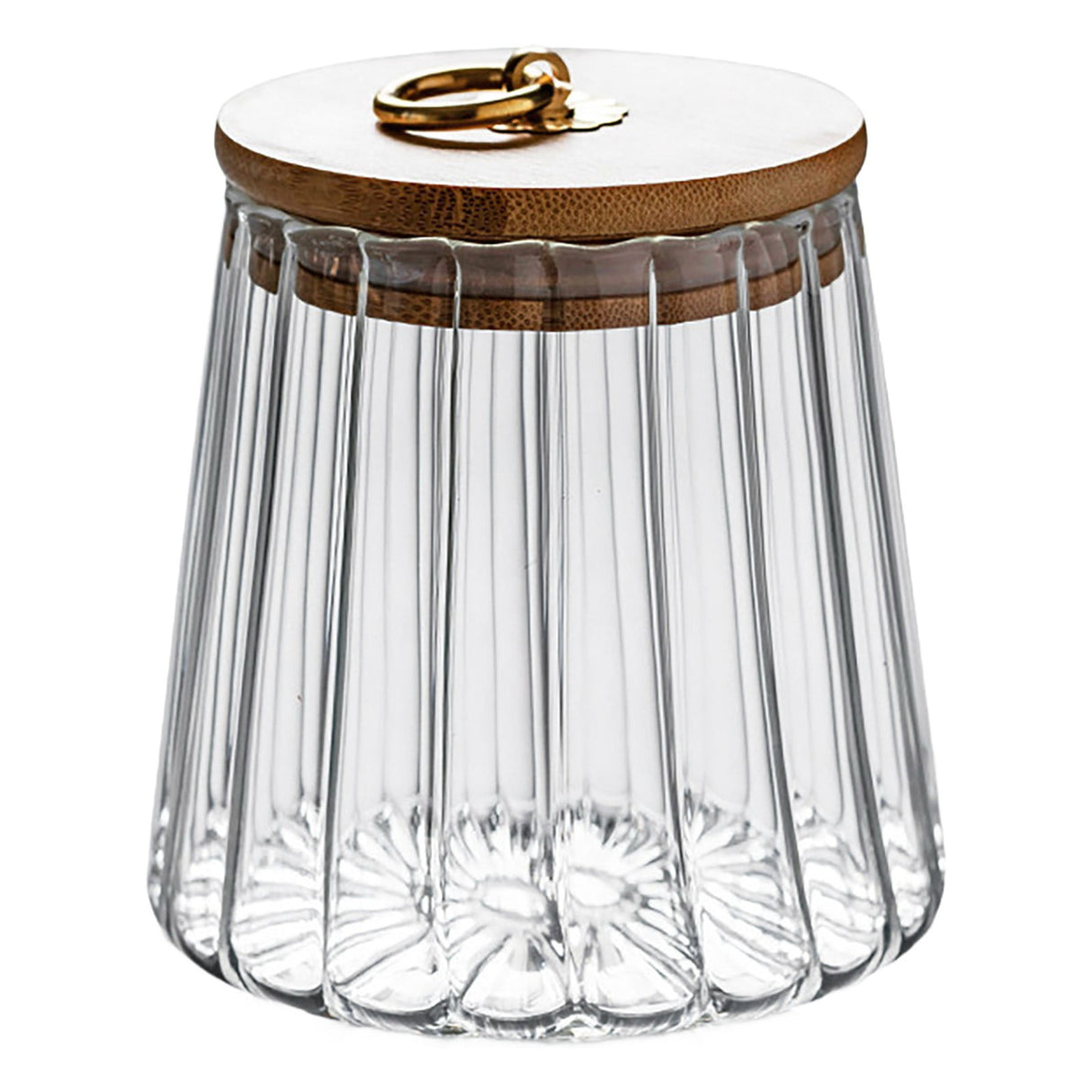 Sugar Containers With Bamboo Lids,Glass Coffee Canister Airtight Food Storage Jar With Lid, Candy Glass Canister Decorative Jars For Food Sugar Coffee Beans Tea, Coffee Bar Accessories B