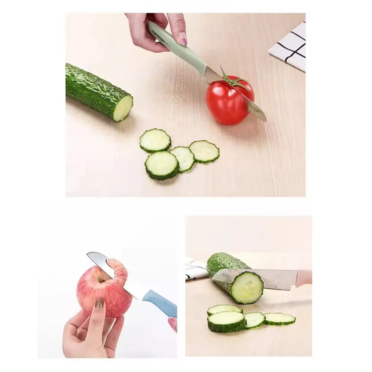 Paring Knife,1Pcs Paring Knives (1 Knives And 1 Knife Cover),4 Inch Peeling Knife,Fruit And Vegetable Knife,Ultra Sharp Kitchen Knives, Stainless Steel, Pp Plastic Handle,Kitchen Gadgets A