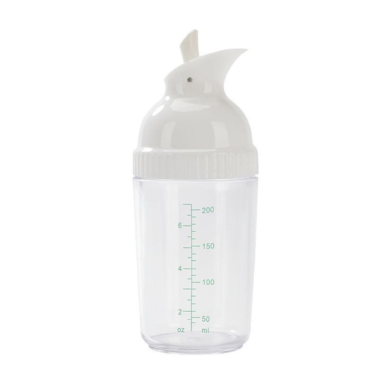 CCMAOLU Salad Dressing Shaker Container,Leak Proof Kitchen Bottle with Dripless Pour & Soft Grip,BPA Free Plastic Design for Sauces,Oil & Homemade Dressings,Easy Cleaning & Operation white