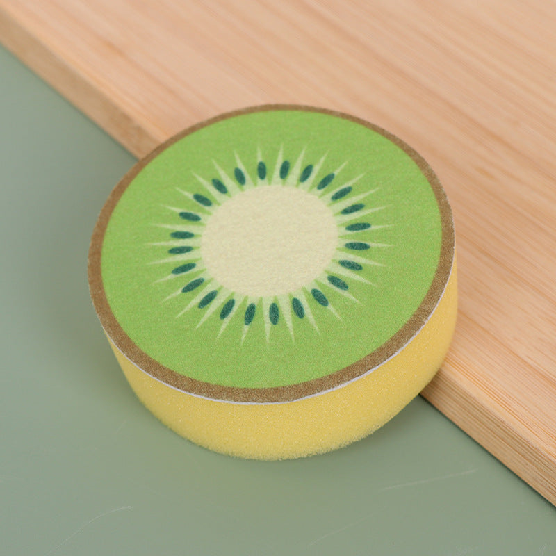 Kitchen Cleaning Sponge | Thick scouring pad | Suitable for dishes, pans, and fruit bowls | Powerful cleaning, durable, and long-lasting(kiwi)