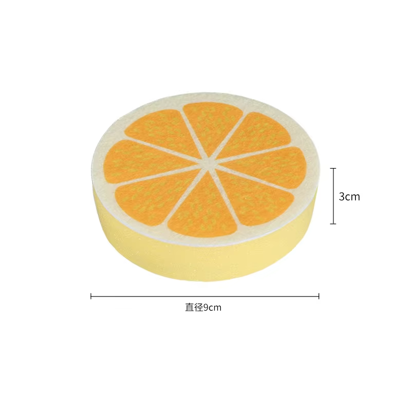 Kitchen Cleaning Sponge | Thick scouring pad | Suitable for dishes, pans, and fruit bowls | Powerful cleaning, durable, and long-lasting(kiwi)