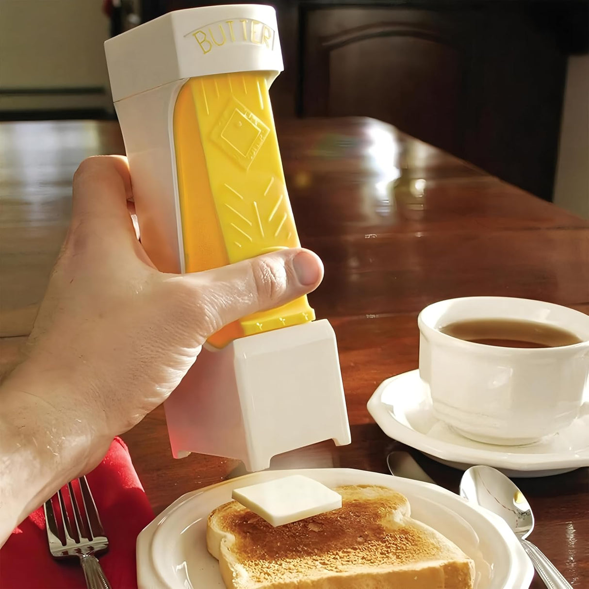Butter Cutter - Butter Dish - Butter Dispenser - Butter Storage Box - Butter Box - Kitchen Utensils - Butter Cutting - Butter Storage Container - Food Storage Container - Butter Slicer - Butter Mill - Kitchen Accessories - Butter Holder - White and Yellow