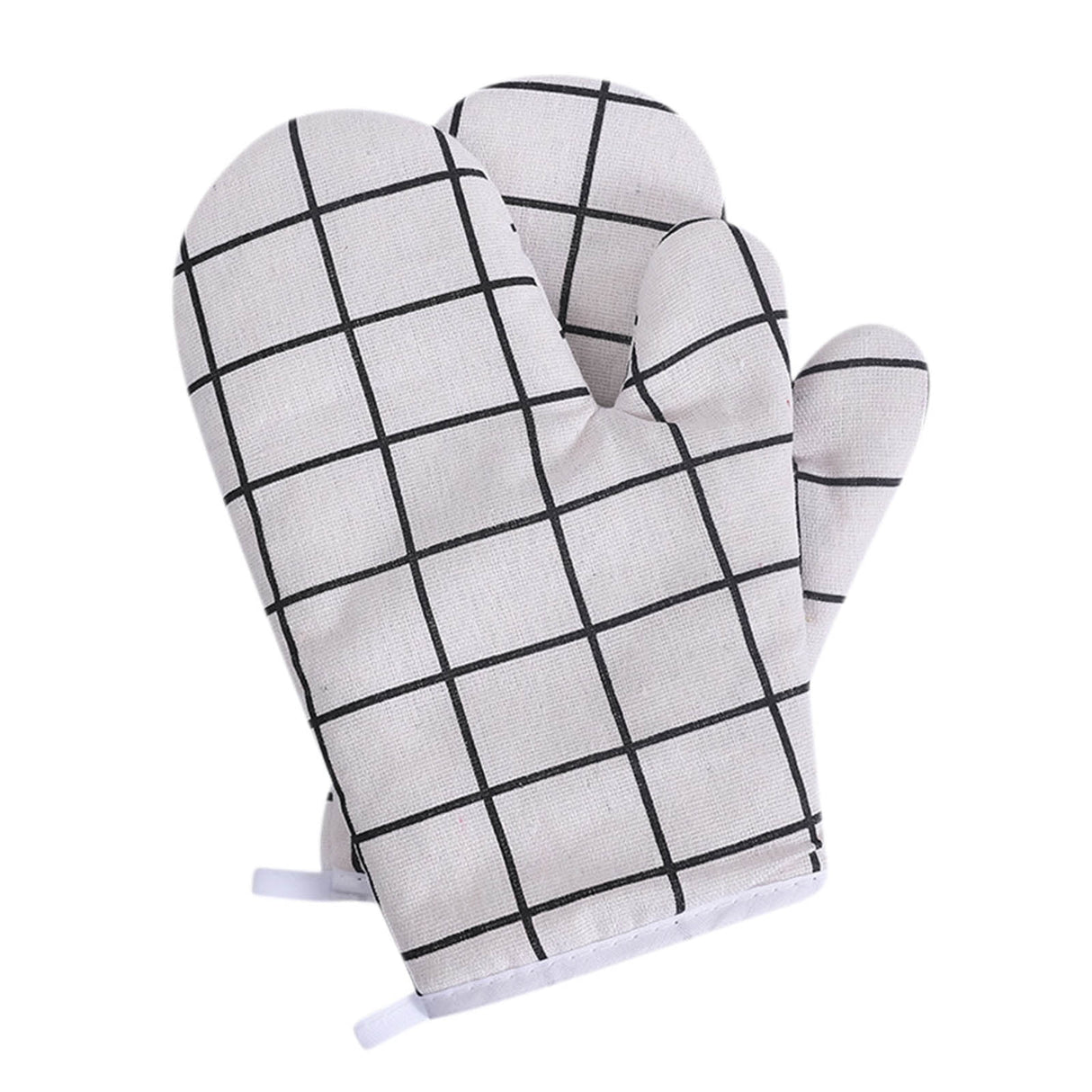 Heat Resistant Oven Gloves,Extra Thick Cotton Kitchen Mitts for Baking, Grilling, BBQ,Non-Slip Microwave & Pot Holder with Hanging Loop,Insulated Hot Pads for Women/Men Yellow