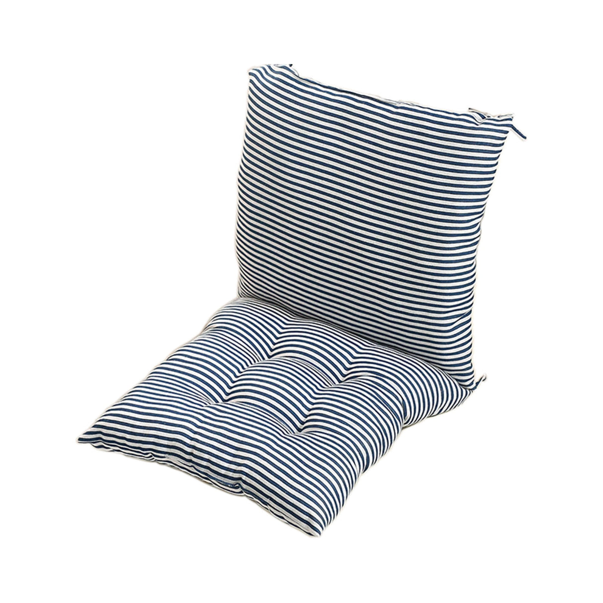 High Back Chair Cushions with Ties, 15.7" Indoor Outdoor Rocking Patio Chair Cushions, Non-skid No-Slip Onepiece Dining Chair Pad for Kitchen Dining Room Living Room Black