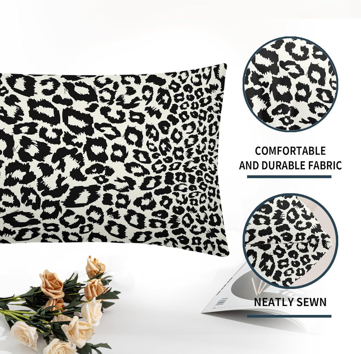 Lime Green White Leopard Print Pillow Covers 18x18 Inch Set of 2 Cheetah Animal Spots Decorative Throw Pillows For Couch Farmhouse Chinoiserie Pillow Cases Home Decor For Room Sofa Bed Porch Outdoor 12" x 20" Wine Red