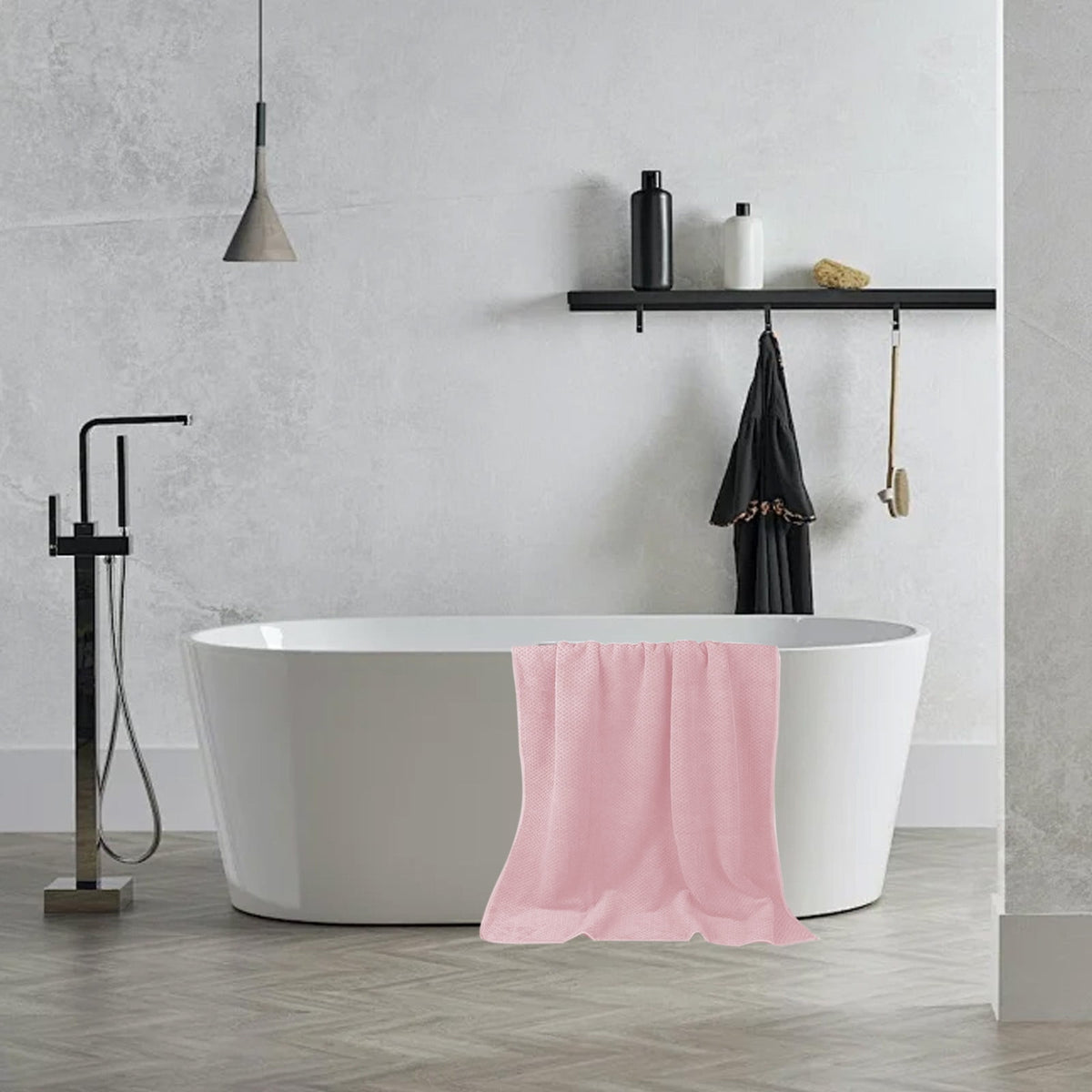 Bath Towel, Oversize Bath Towel, 55×28 Inch Large Microfiber Bath Towels, Soft, Absorbent, and Quick Dry Towels for Bathroom, Pool, Beach, Swim, and Yoga, Large Bathroom Towels for Daily Use 13.4×30 in Pink