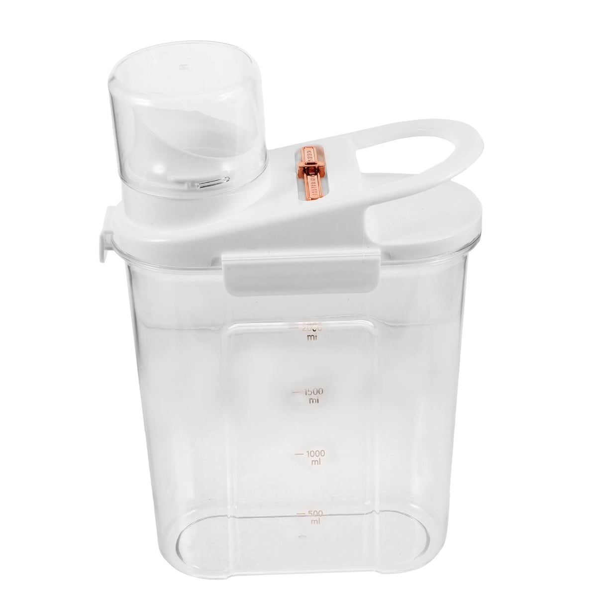 Worgeous Laundry Powder Detergent Container Transparent Laundry Detergent Dispenser Jar