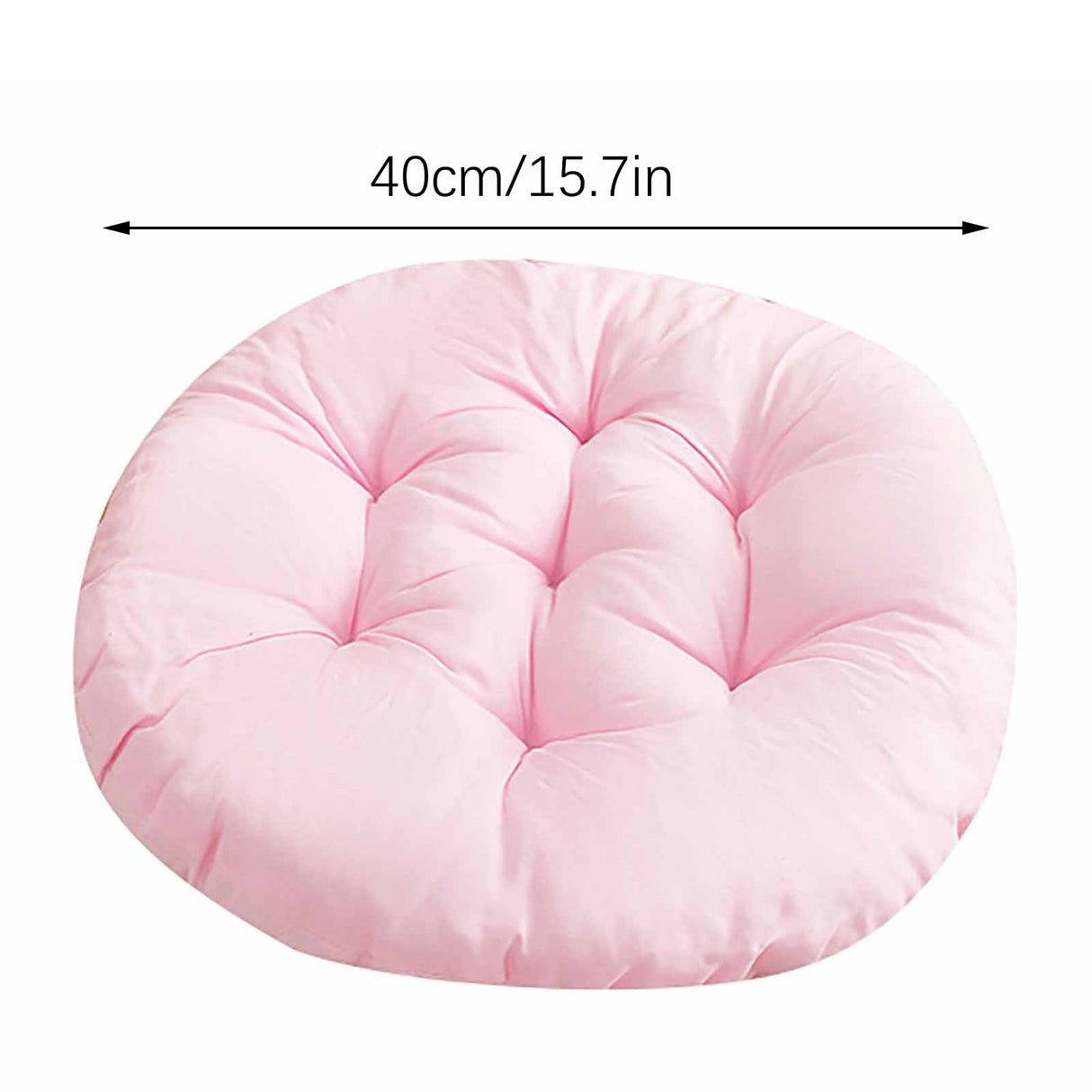 Darzheoy Round Seat Cushion Chair Pads for Kitchen Dining Chairs, Soft Comfort Chair Mat Pillow Cushions for Office Desk Living Room 16 Brown