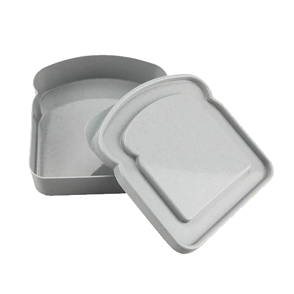Darzheoy Sandwich Containers, Reusable Sandwich Box Container, Sandwich Holder Bread Container for Adults, BPA Free, Microwave & Dishwasher Safe, Office, Camping Gray