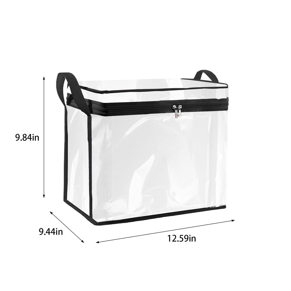 Kdkad Clear Notebook Storage Organizer Box, Plastic Stackable Notebook Display Case, Storage Showcase for Toy Dolls, Notebooks, Handbags, Shoes Organizing 9.8×9.4×12.6 in Clear