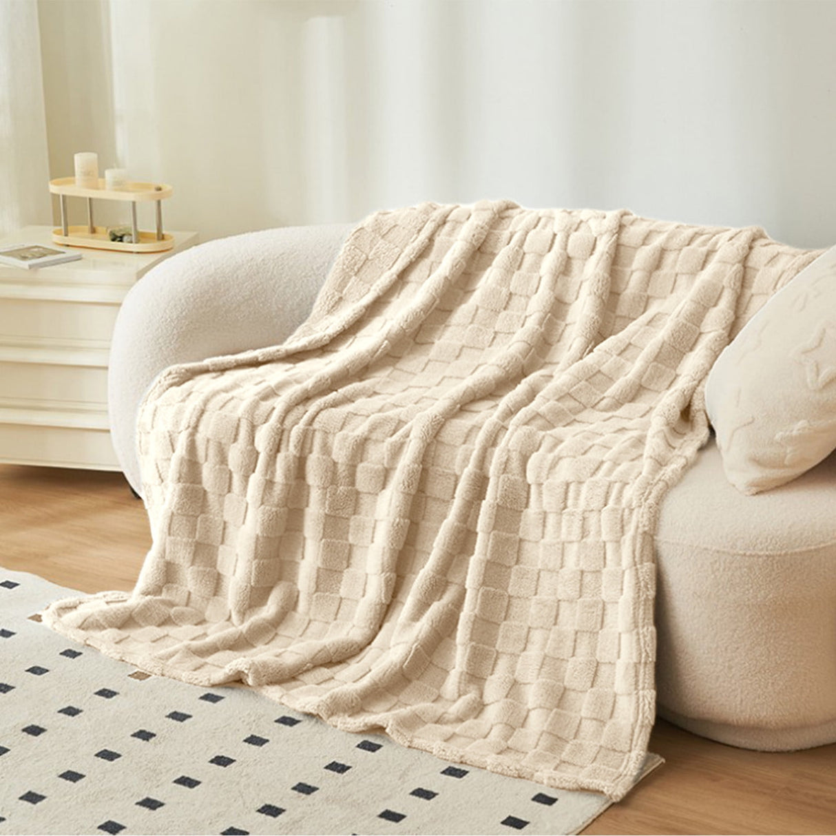 Kdkad Super Soft Throw Blanket, Cooling Blankets, Cotton Bed Blanket, Cotton Thermal Throw Blanket, Lightweight Throw Breathable Premium Soft Comfortable Machine Washable Blanket for All Season 39.3×59 in Gray
