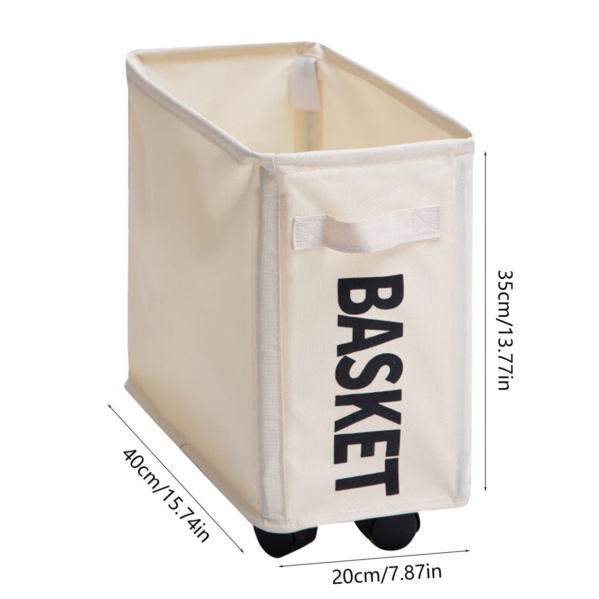 Darzheoy Laundry Baskets with Wheels and Handle, Collapsible Laundry Baskets, Clothes Laundry Basket with Removable Wash Bags for College Dorm, Rolling Laundry Hamper Beige