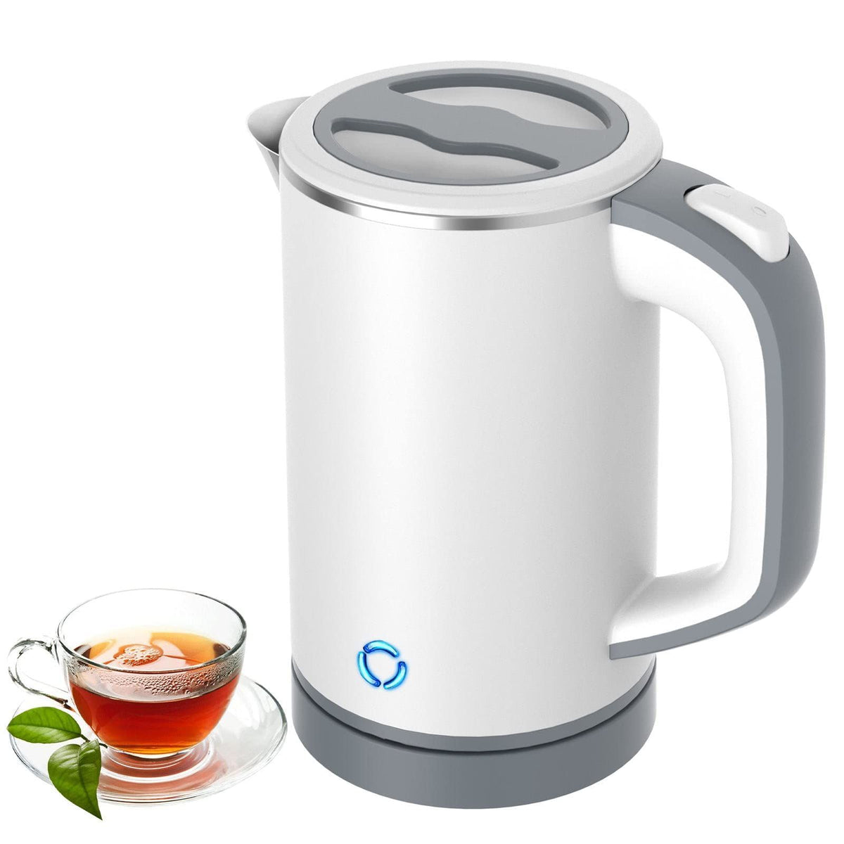 Small Electric Kettle, Travel Mini Hot Water Boiler Heater, Electric Kettles for Boiling Water,Teapot with Auto Shut-Off