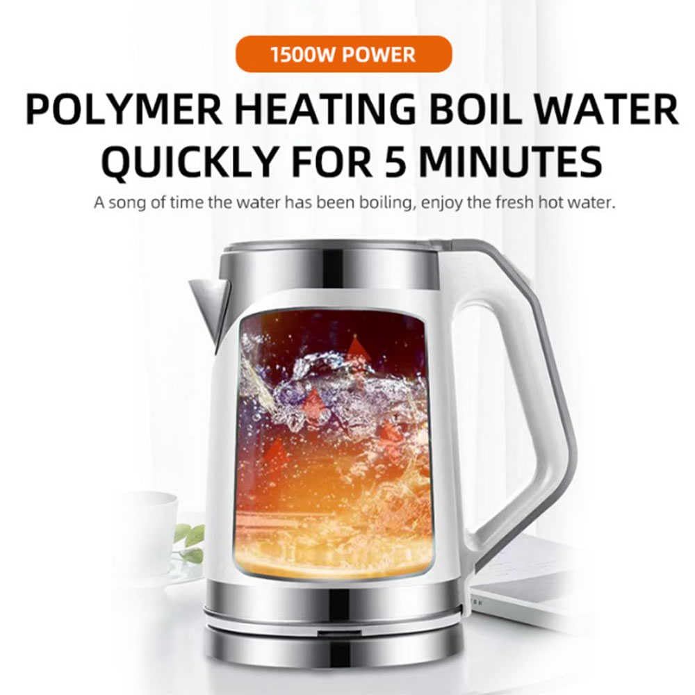 2L electric kettle Double-layer anti-ironing household electric kettle Large capacity electric kettle automatically power off