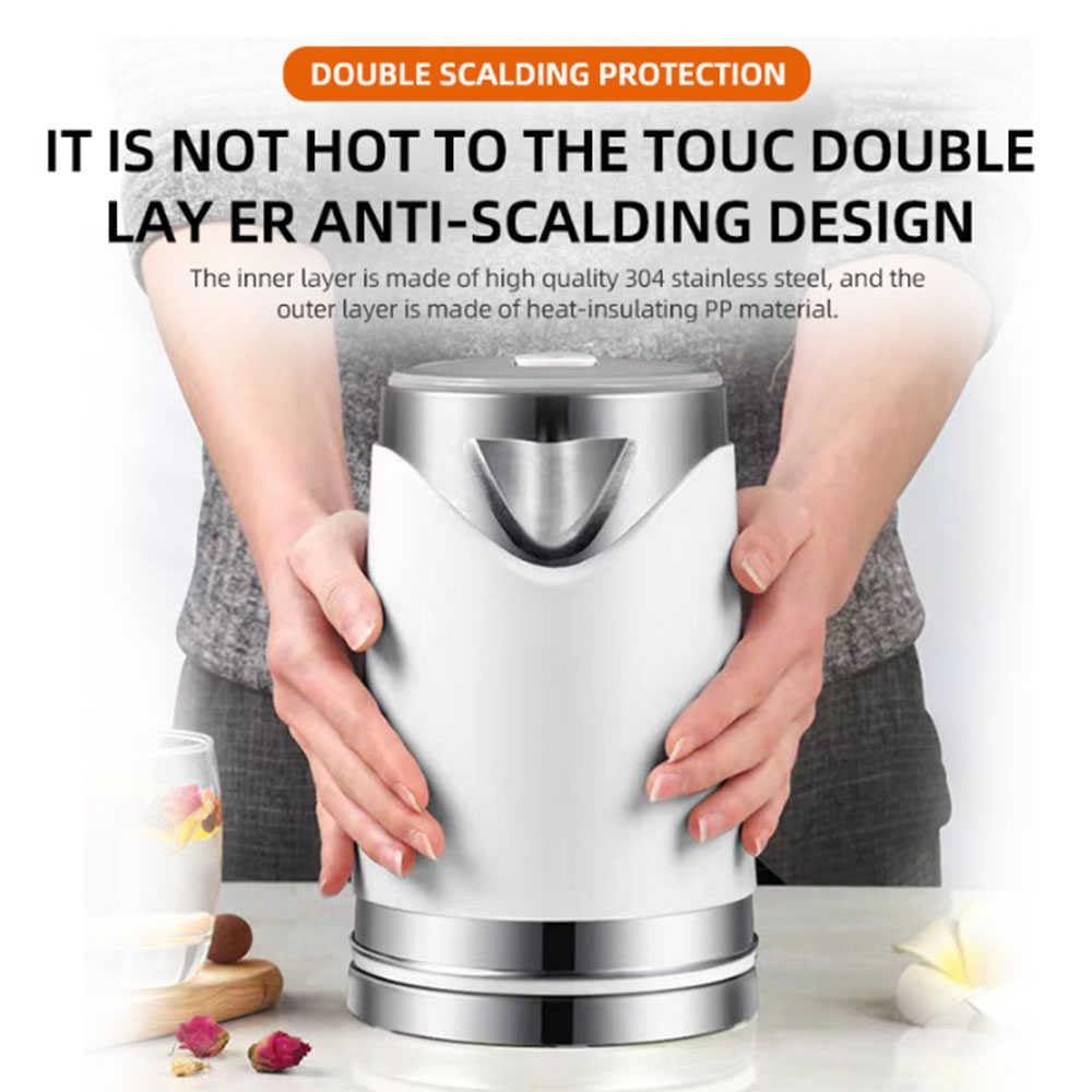 2L electric kettle Double-layer anti-ironing household electric kettle Large capacity electric kettle automatically power off