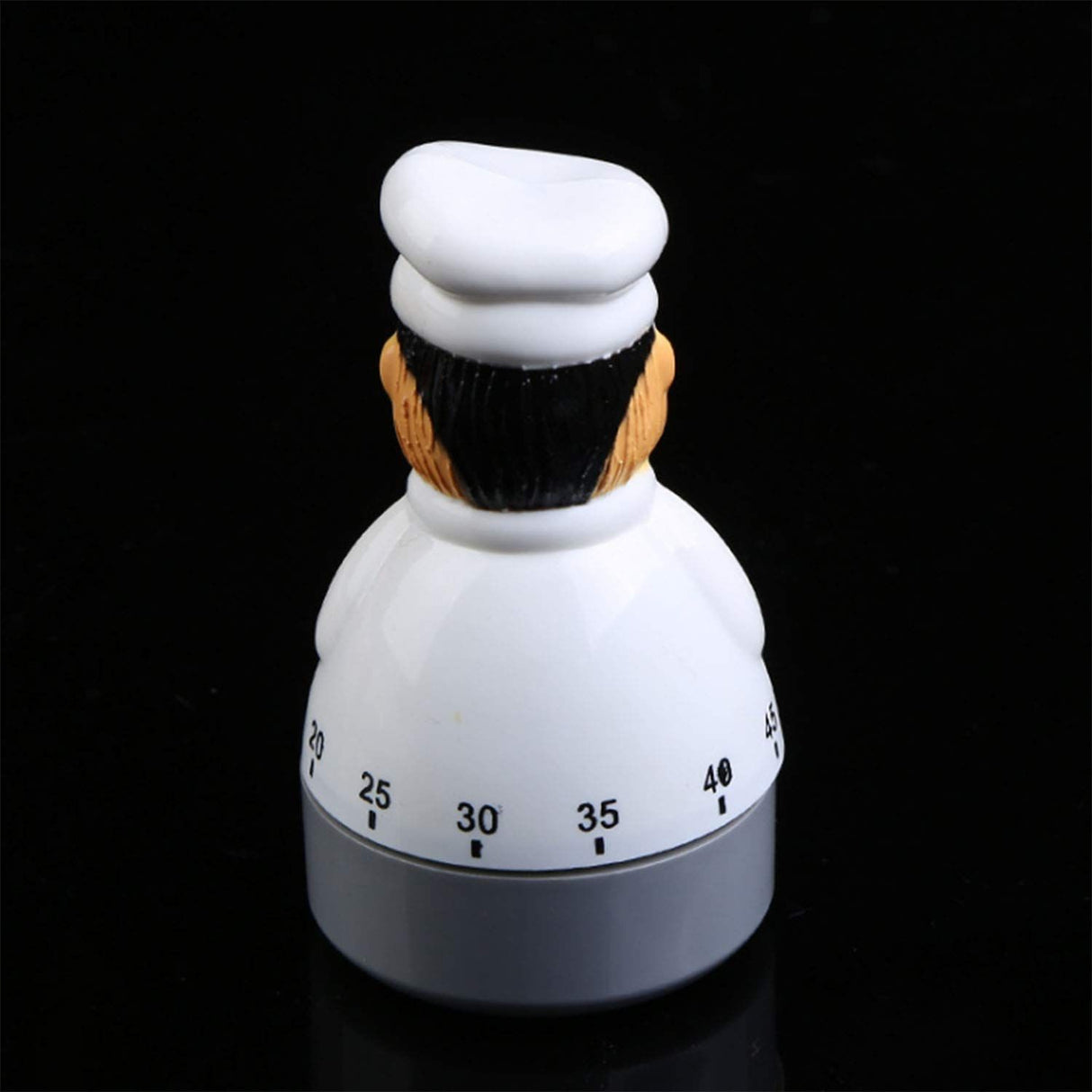 Kitchen Timer Cooking Countdown Mechanical Timer 60 Minutes Chef Shaped Alarm Clock, Can be Used for Cooking, School, Lunch Break