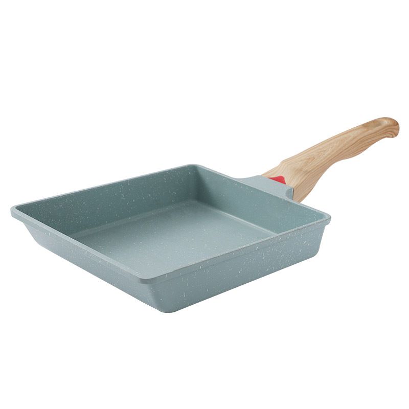 Egg Frying Pan Mini Frying Pan Green Non Stick Aluminum Alloy Frying Pan Heated Egg Frying Pan for Home
