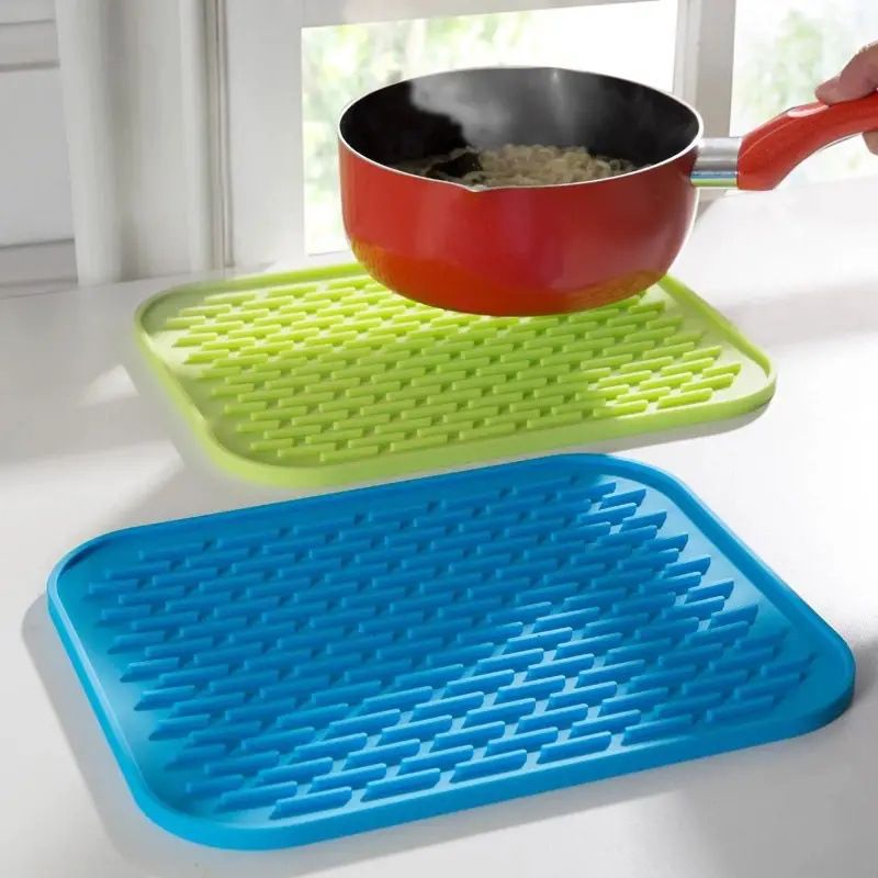 Silicone Mat Silicone Pot Mat Halloween Funnel Rice Steamer Silicone Table Mats Silicone Cushion Silicone Pot Pad Silicone(2pcs)
