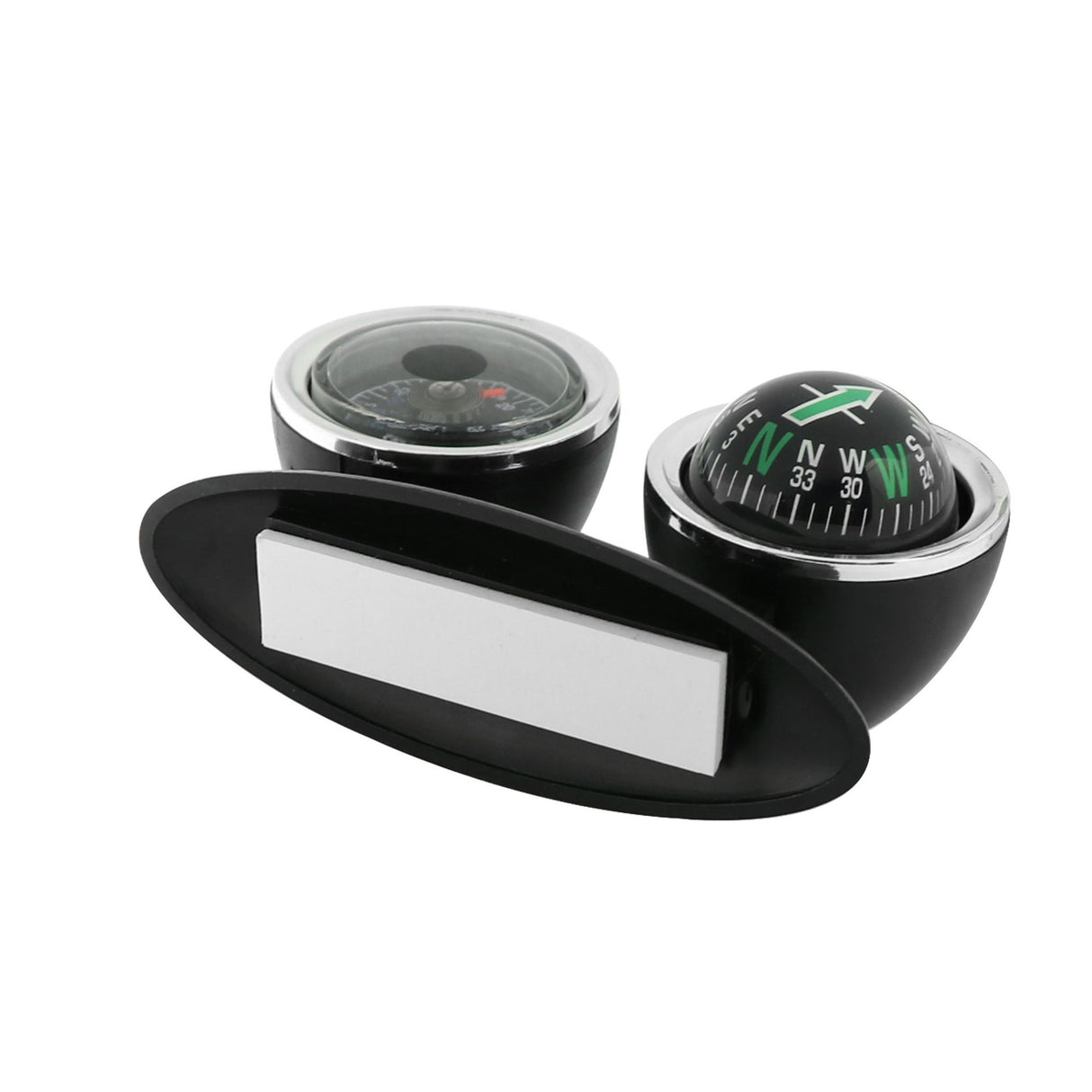Car Compass 3 in 1 High Precision Car Dashboard Compass Guide Ball Dash Outdoor Guide Ball Marine Navigation Balance for Cars