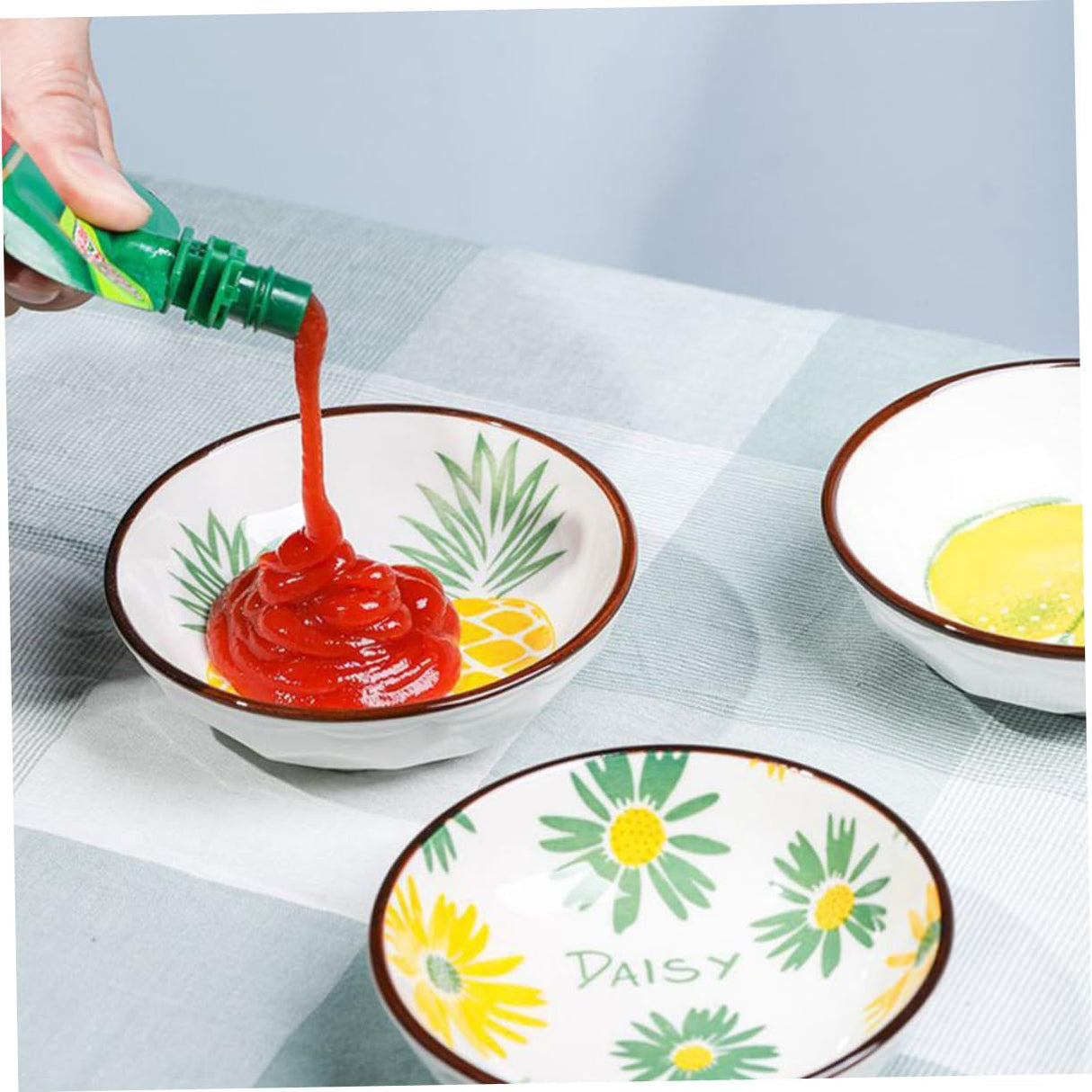 Mini Dip Plates Soup Bowl Sauce Dish Appetizer Serving Tray Side Dish Bowl Chip Dip Dish Snack Plates Fruit Seasoning Dish Small