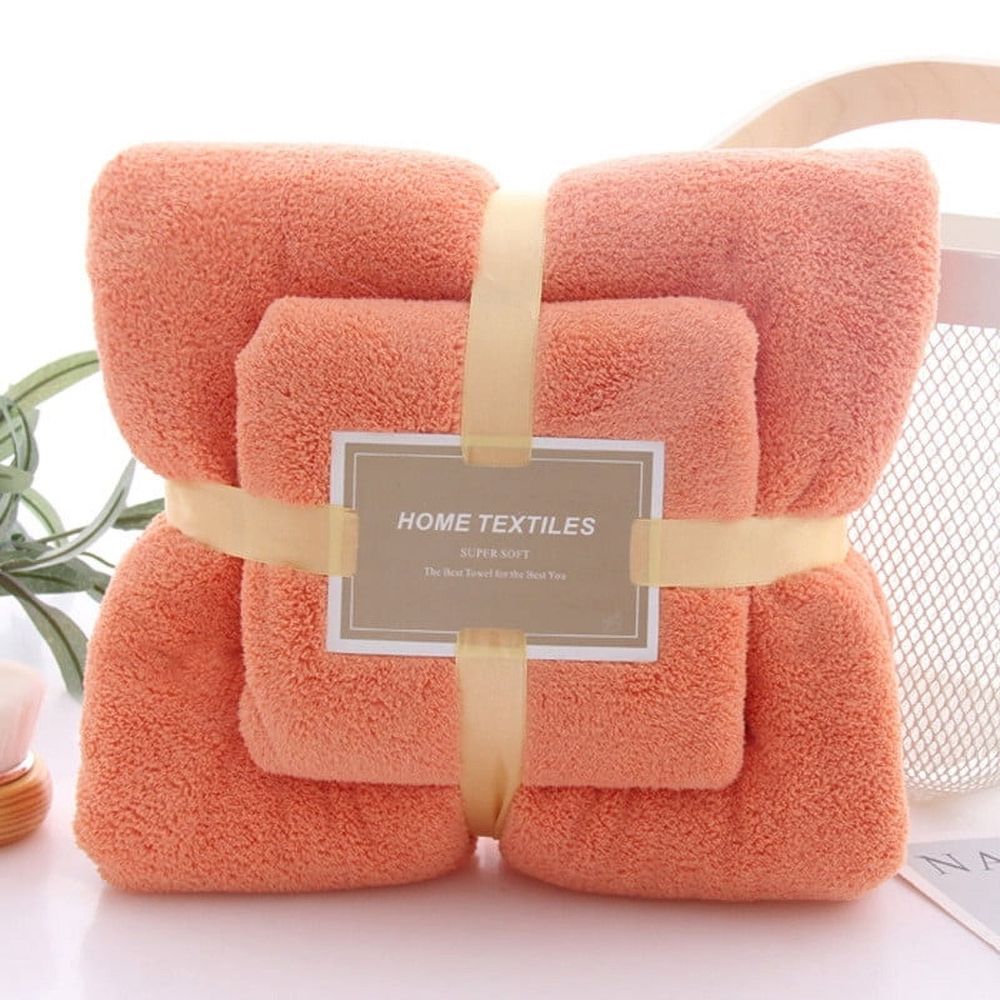Update Bath Towel Bathroom Set Deluxe Bath Towel Soft Cotton Towel Set High Absorbent Towel Includes 1 Bath Towel 28.5X51 Inches and 1 Towel 13.5X29.5 In