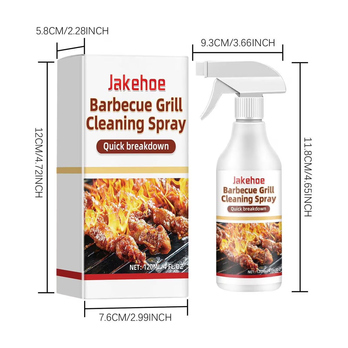 Grill and Grate Cleaner Spray:Cleans and Degreases BBQ Cooking Grates and Racks, Pellet and Electric Smokers