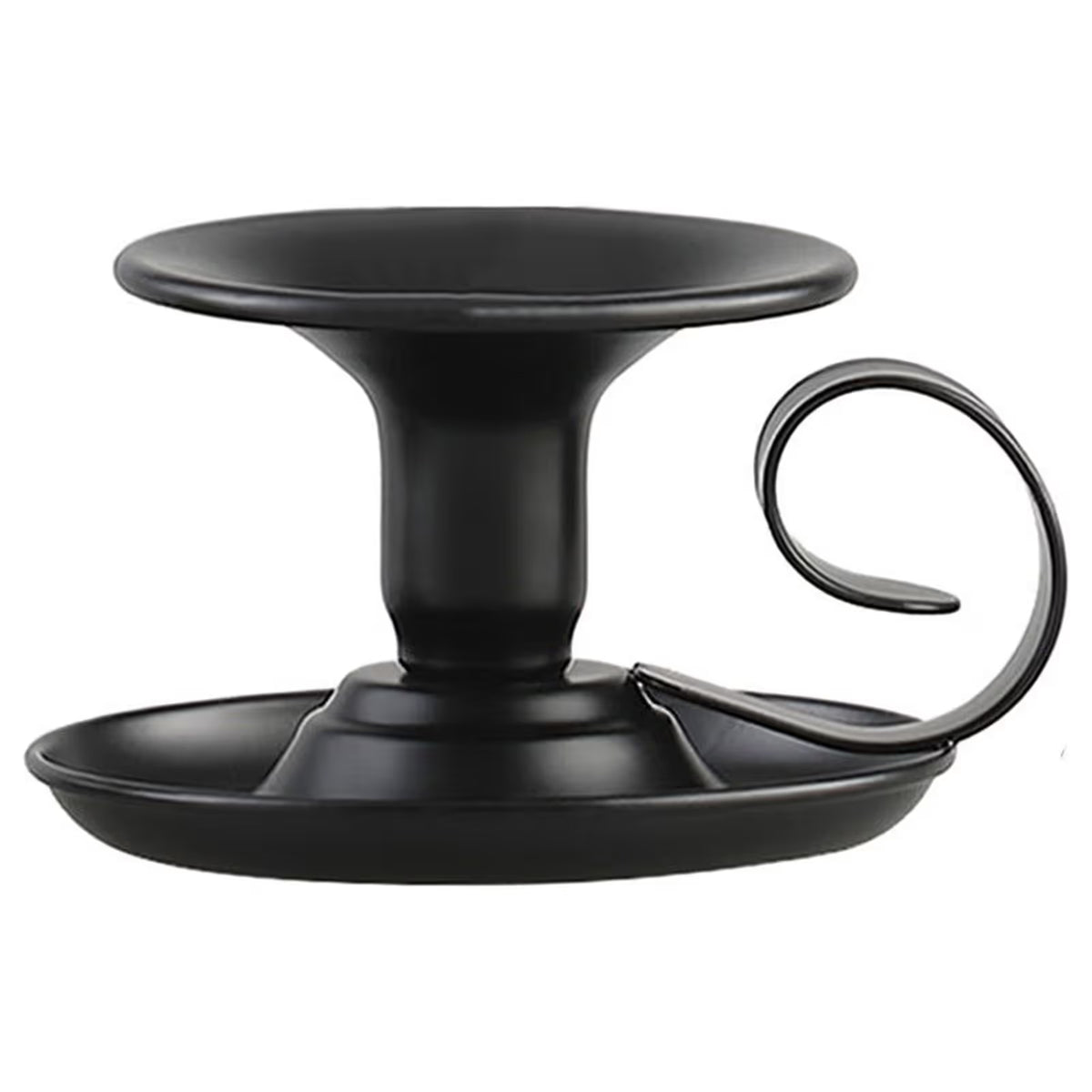 Retro Iron Taper Candle Holder, Candlestick Holder Candlelight Stand with Handle Simple Ring Candle Stick Holder for Wedding Dinning Party Dinning Home Events Desktop Table Decor