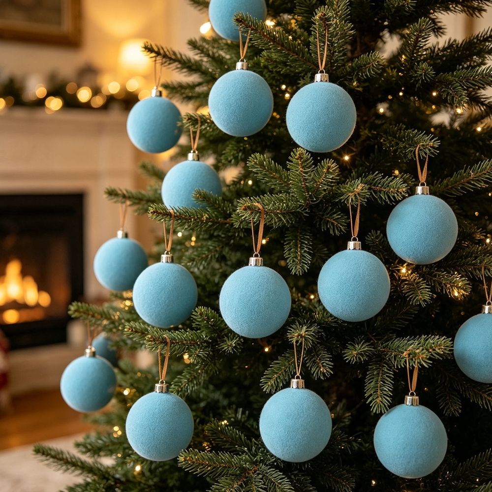 12PCS Christmas Tree Ornaments Clearance, Large Christmas Ball Ornaments Indoor, Green Tree Hanging Pendants for Home