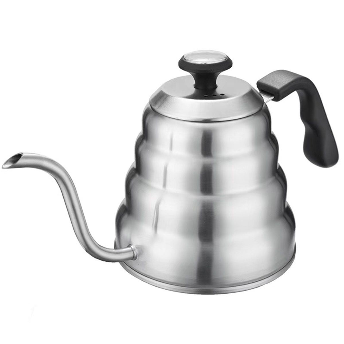 1.2L Pour Over Coffee Kettle, Small Gooseneck Kettle with Thermometer and Ergonomic handle, Pour Over Kettle Stainless Steel Gooseneck Tea Kettle for all occasions.
