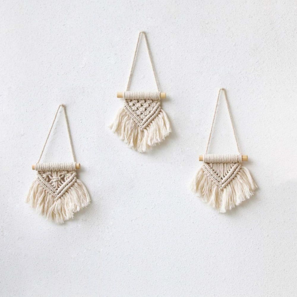 Wall Hanging 3 Pack Boho Art Woven Wall Decor Home Chic Decoration for Bedroom Living Room Apartment Gallery,