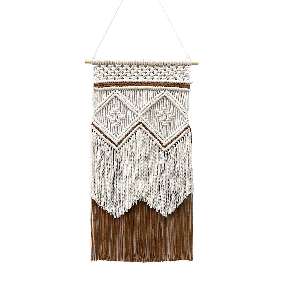 Hanging Tapestry Hand Woven Tapestries Boho Wall Art Decor Home Wall Decor Wall , Brown(40*70cm)