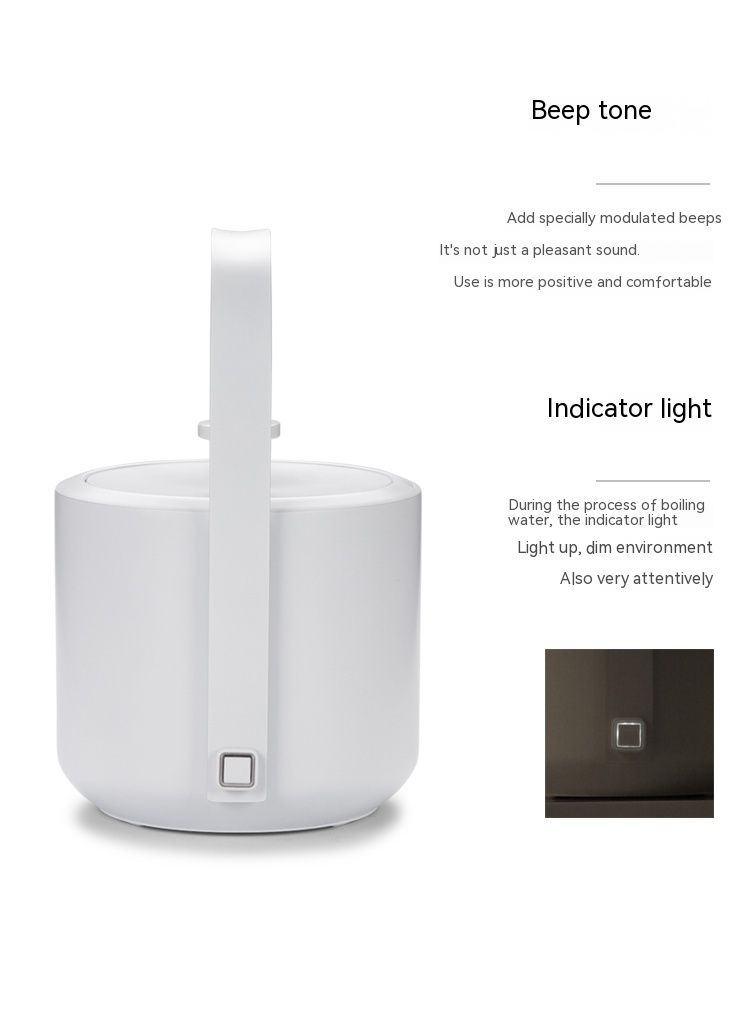 Gooseneck Kettle Mouth Electric Water Kettle Stainless Steel Coffe Hand Punching vision Stainless Steel Kettle Water Boiler Matte White