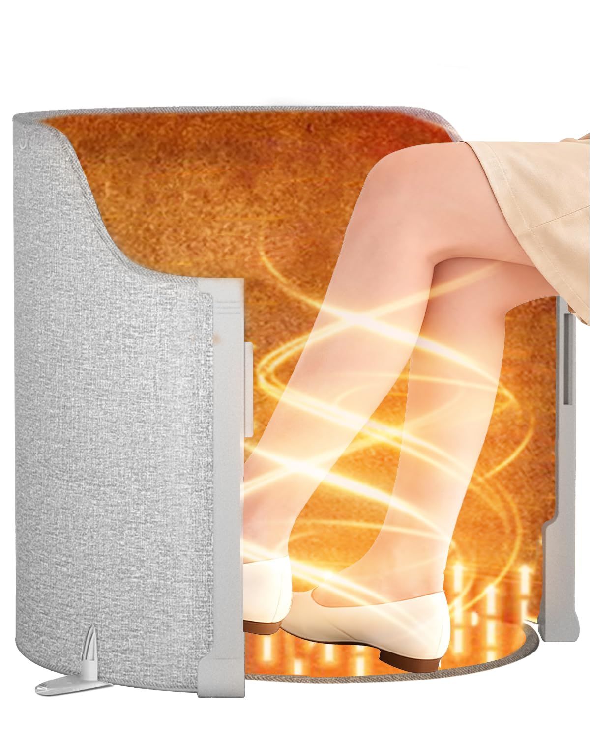 Under Desk Heater, 150W Quiet Foot Warmers for Feet with Detachable Foot Heating Pad