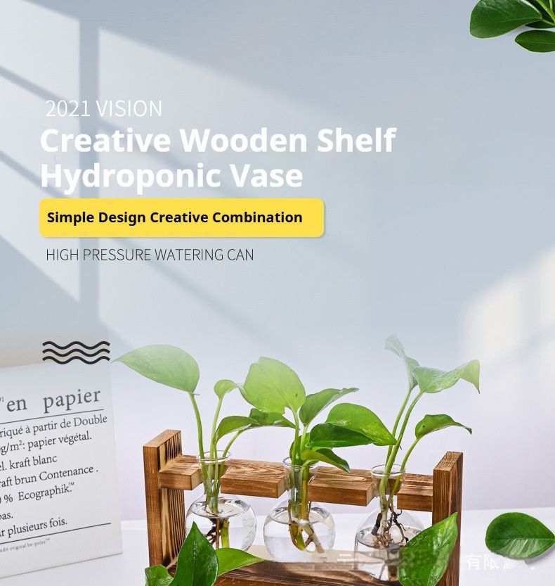 HydroponicWoodenFramewithSnap-On-DiamondDoubleBottle