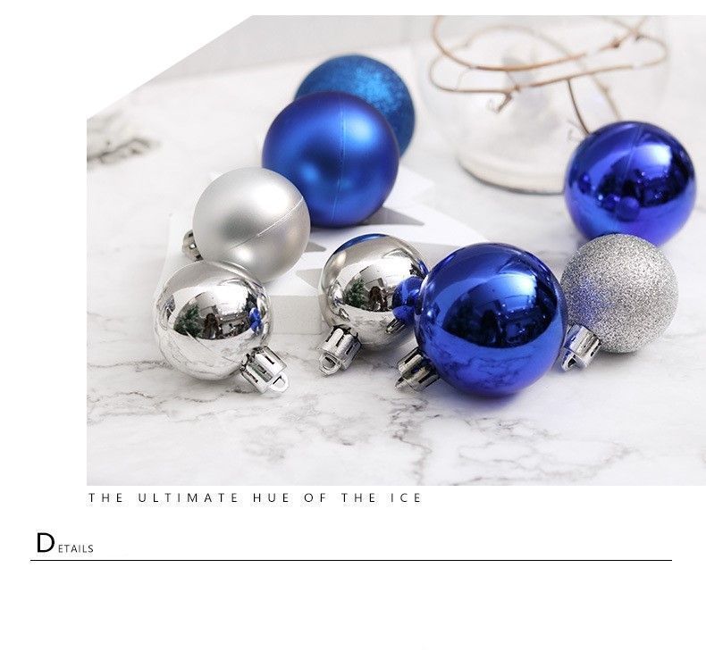 24 Pieces Electroplated Plastic Christmas Tree Pendants, Fruit Green 3cm Colorful Balls for Christmas Display and Halloween Tabletop Ornament
