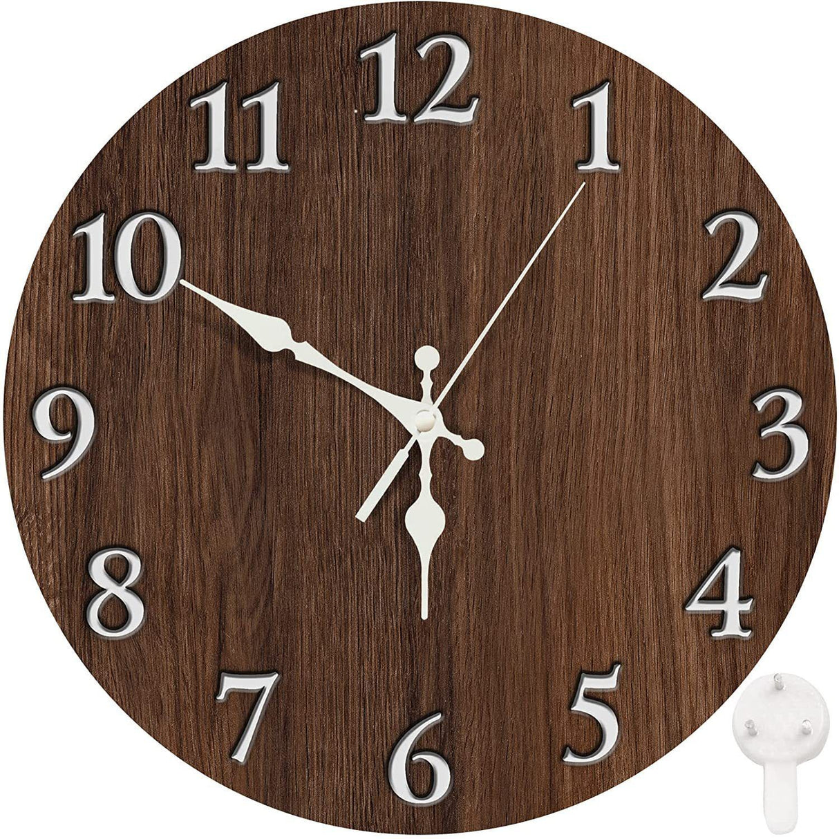 Wooden Wall Clock No.13, 10 Inch