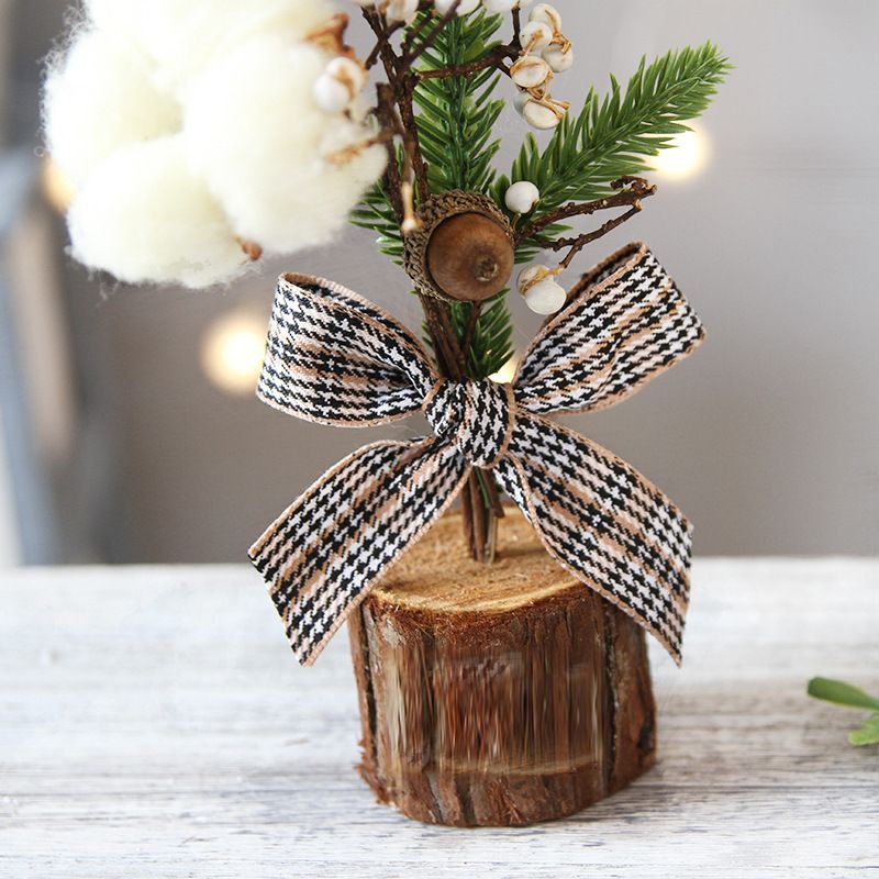 Red Berry Style 25cm Desktop Mini Christmas Tree, Christmas Window Decorative Potted Plant