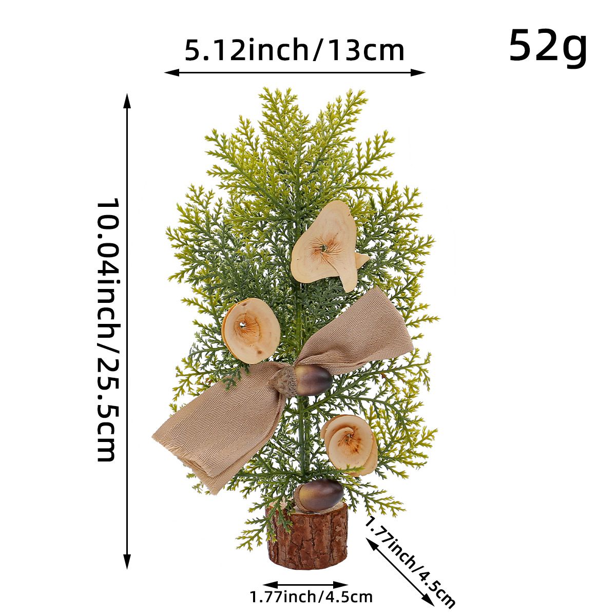 Red Berry Style 25cm Desktop Mini Christmas Tree, Christmas Window Decorative Potted Plant