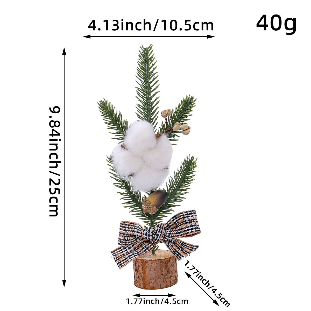 Red Berry Style 25cm Desktop Mini Christmas Tree, Christmas Window Decorative Potted Plant
