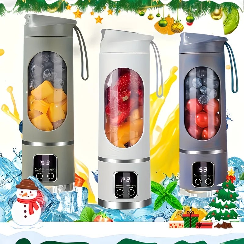 (white)Portable USB Charging Blender & Juicer - Easy to Clean, Suitable for Fruit and Vegetable Drinks, Smoothies - Capacity Ranging from 10.14 oz to 16.91 oz